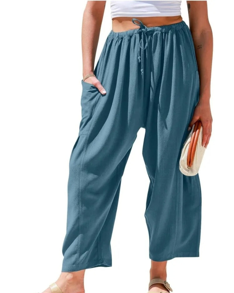 SIBANA - WIDE LEG LINEN PANTS