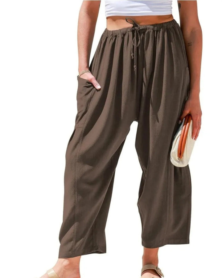 SIBANA - WIDE LEG LINEN PANTS