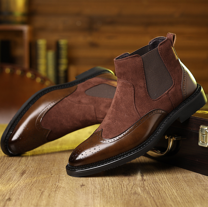 RETRO BRITISH LEATHER CHELSEA BOOTS