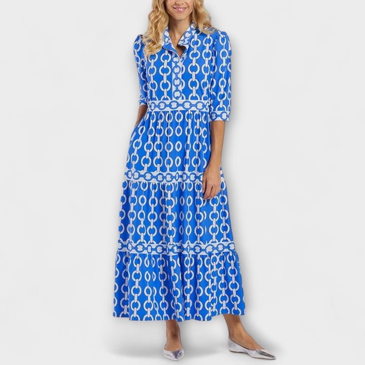 Corinna - Midi dress with chain pattern